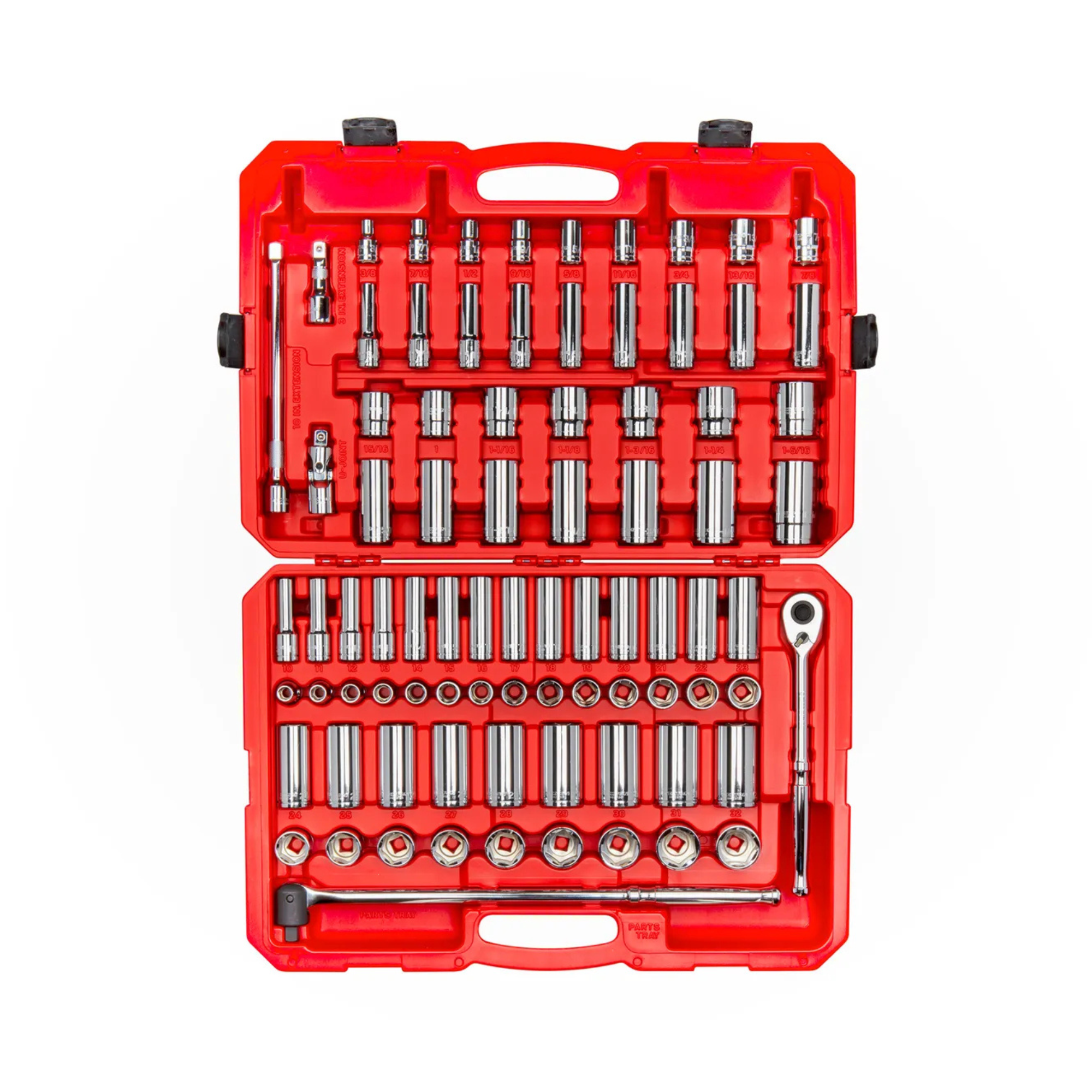 Tekton 1/2 Inch Drive 6-Point Socket and Ratchet Set with Case (83-Piece) from Columbia Safety